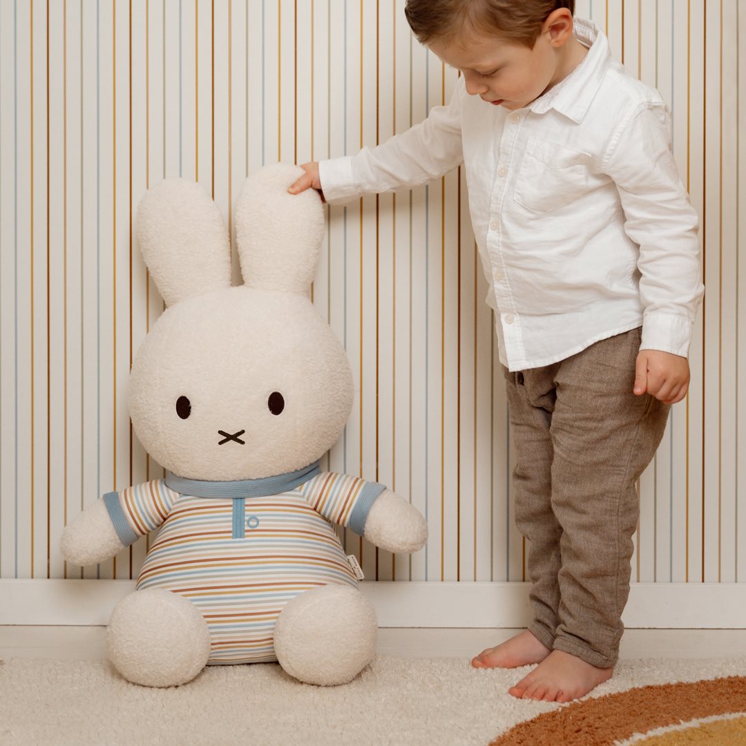 Jucarie din plus - 60 cm - Miffy Vintage Sunny Stripes - Little Dutch