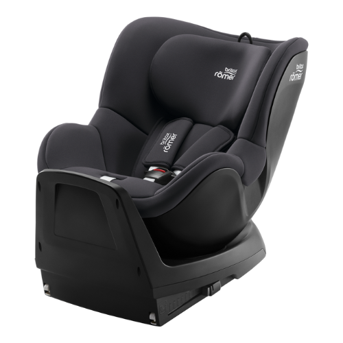 Scaun auto pentru copii Britax-Römer rotativ cu baza isofix, 3 luni-4 ani, 61-105 cm, 18 kg, DUALFIX M Plus Midnight Grey