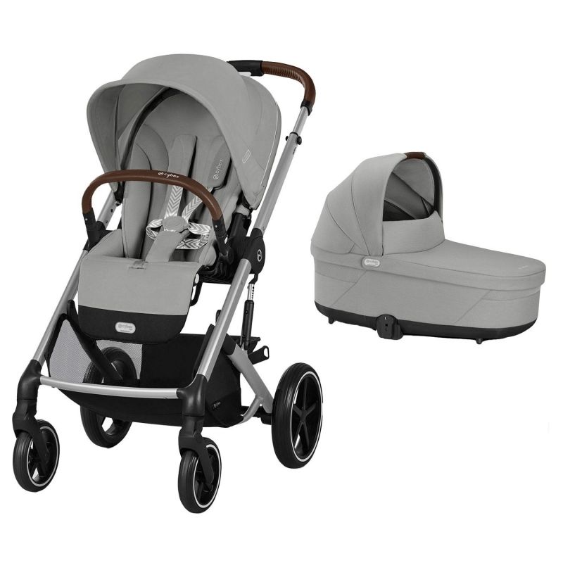 Carucior 2 in 1 Cybex Balios S Lux Silver - Stone Grey  New*