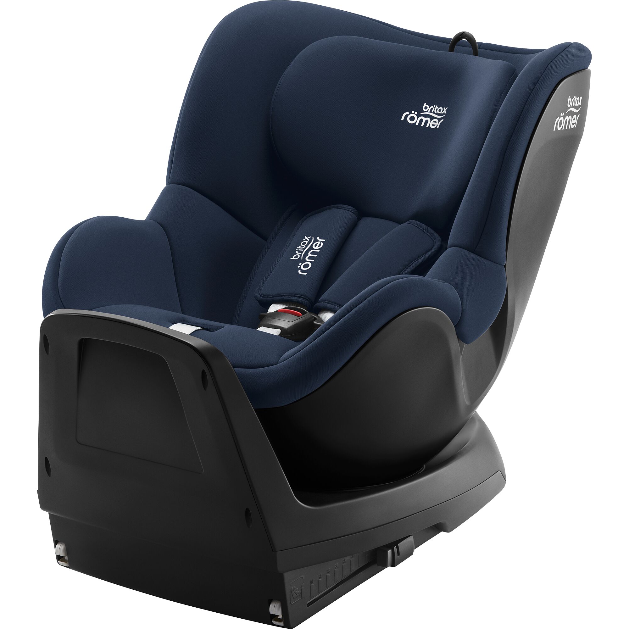 Scaun auto pentru copii Britax-Römer rotativ cu baza isofix, 3 luni-4 ani, 61-105 cm, 18 kg, DUALFIX M Plus Night Blue