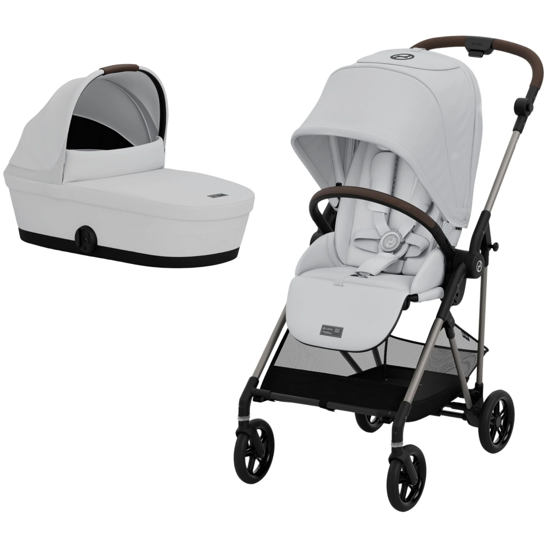 Carucior 2 in 1 Cybex Melio, Fog Grey