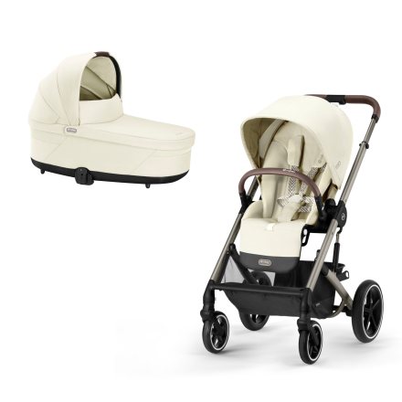 Carucior 2 in 1 Cybex Balios S Lux Seashell Beige cadru taupe New*