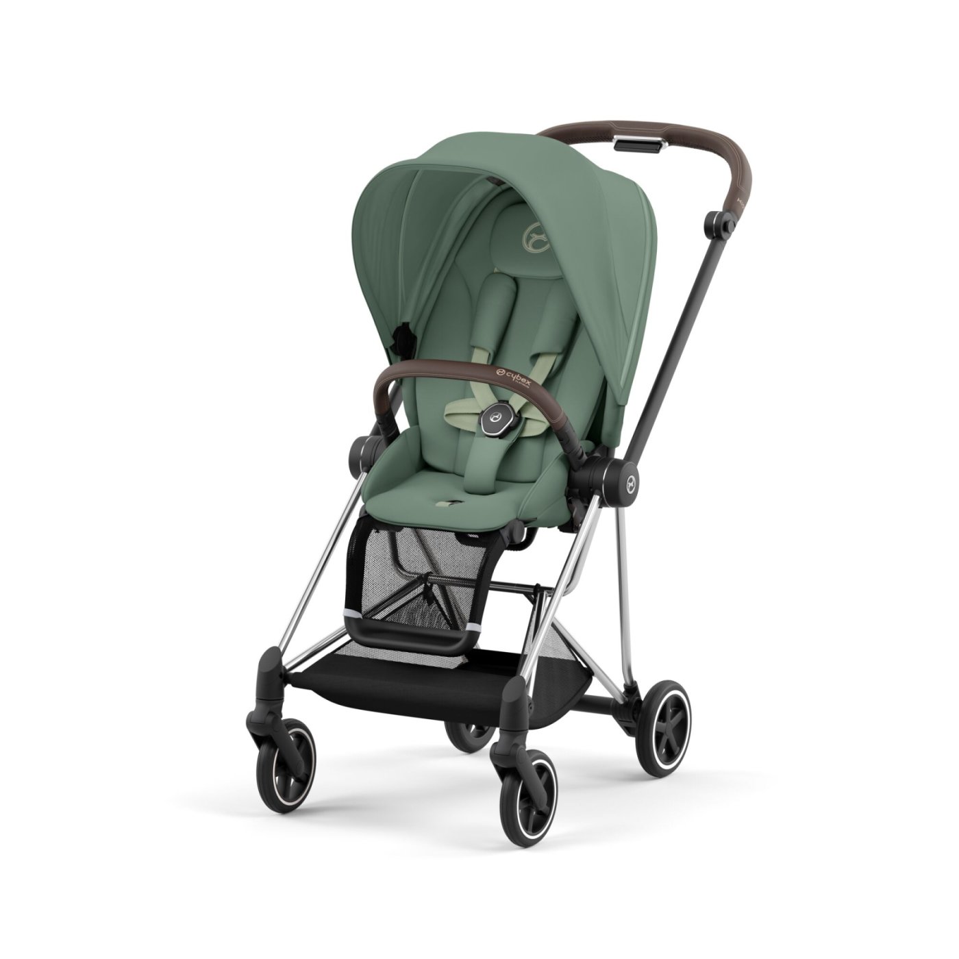 Carucior Cybex Mios cadru Crome, Leaf Green