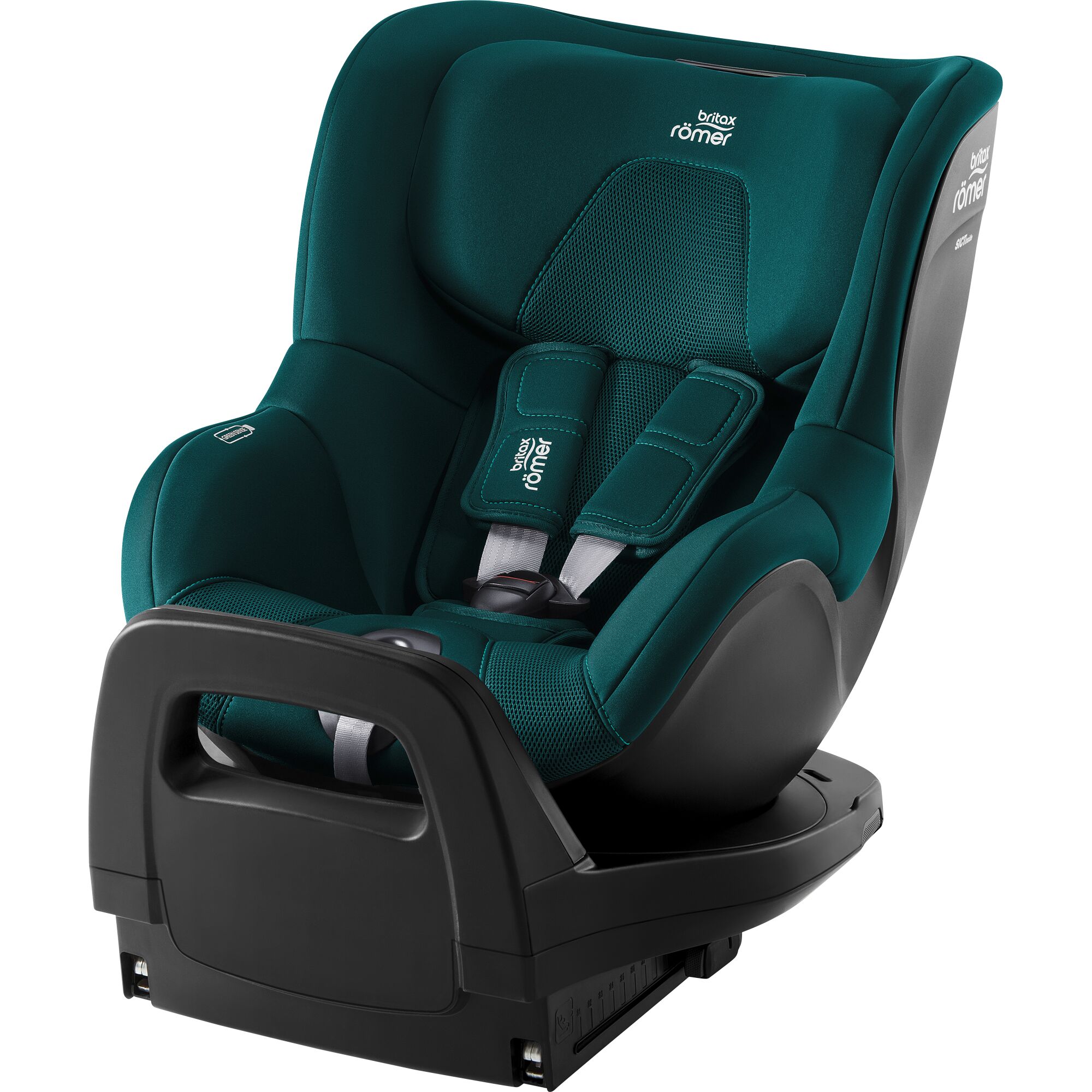 Scaun auto rotativ cu baza isofix Britax Römer DUALFIX 5 Atlantic Green, 3 luni-4 ani, 18 kg