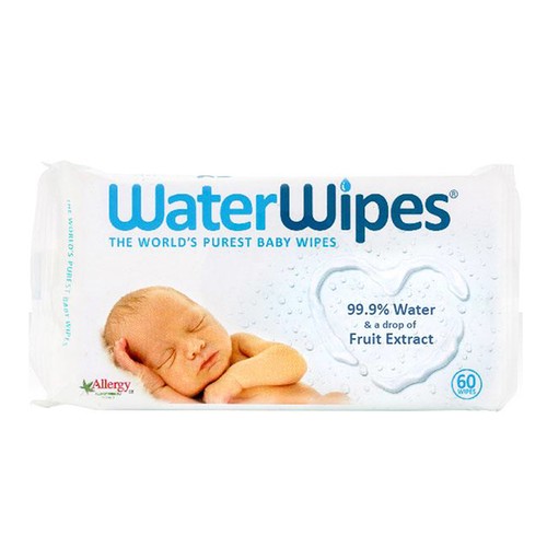 Servetele umede pentru bebeluși, +0 luni, 60 bucati, WaterWipes