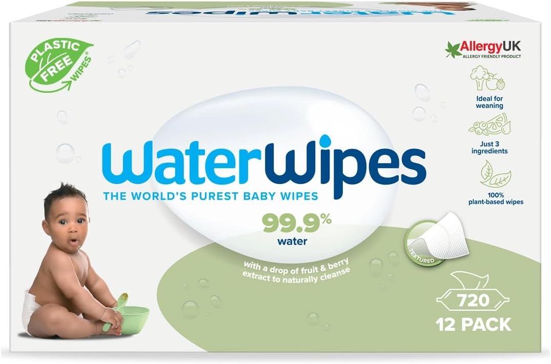 Șervețele umede Biodegradabile Water Wipes,Soapberry 12 pachete x60 Buc, 720 Buc