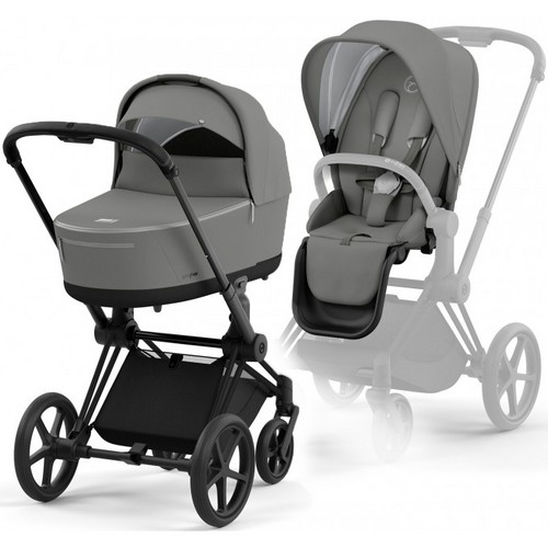 Carucior 2 in 1 Cybex Priam 4.0 Cadru Matt, Mirage Grey