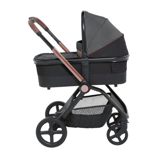 Carucior copii 2in1  Chicco Mysa Black Satin , de la nastere pana la 22Kg