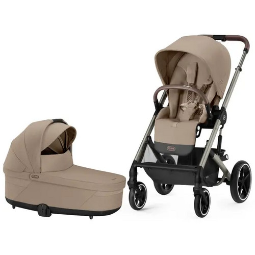 Carucior 2 in 1 Cybex Balios S Lux Almond Beige cadru taupe New*