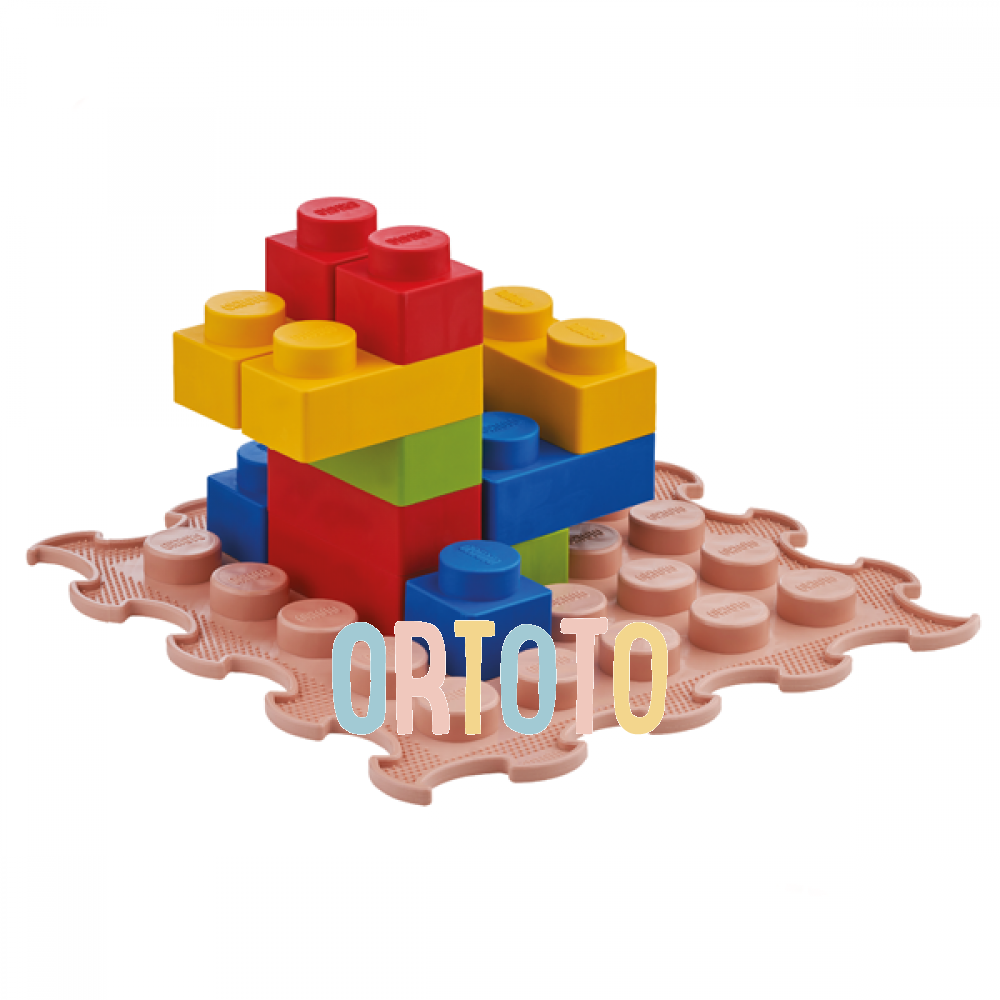 ORTOTO : Set 16 piese Blocuri de constructie 3D