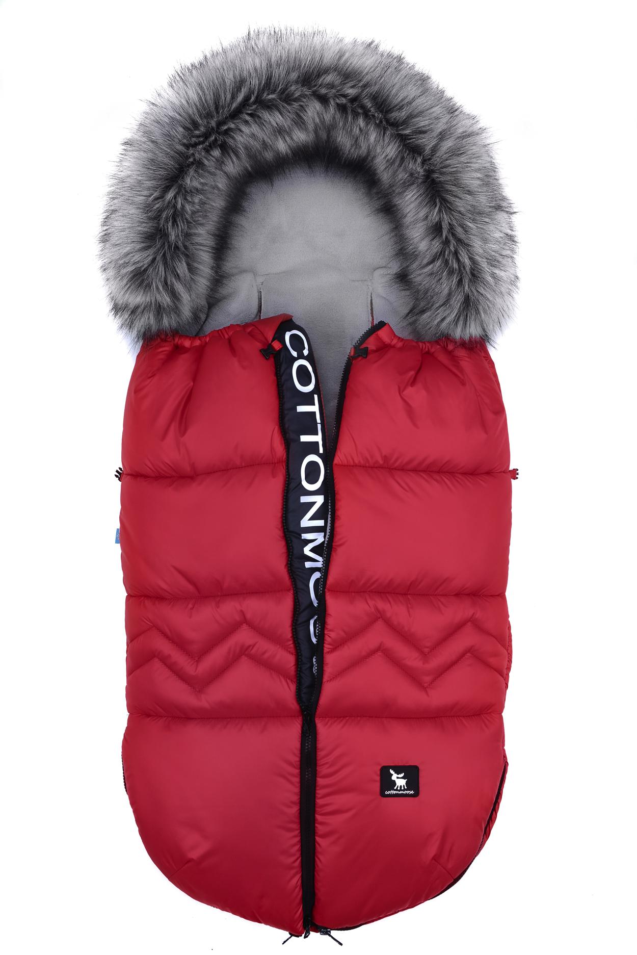 Husă de iarnă Cottonmoose pentru carucior 0-36 luni Noorth, Red