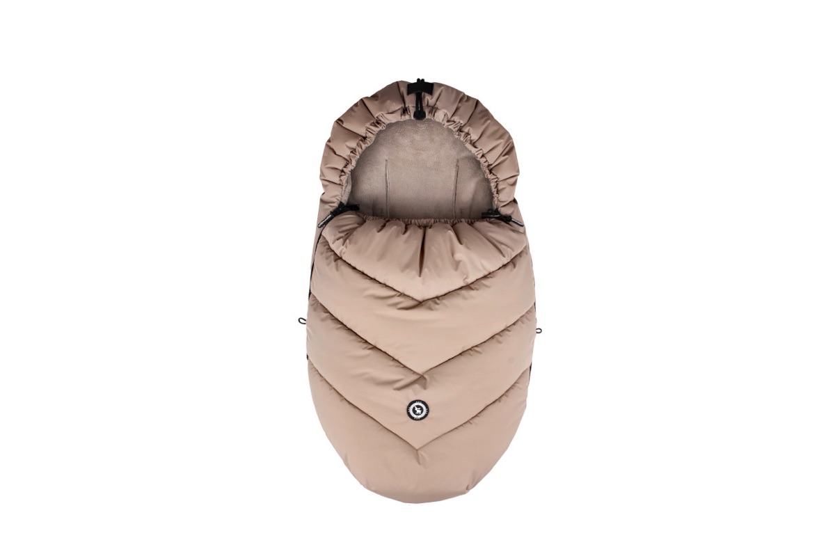 Husă de iarnă Cottonmoose pentru carucior 0-12  luni MINI Moose Prime,Cosy Beige