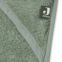 Prosop de baie cu gluga Jollein 75x75cm Ash Green 3