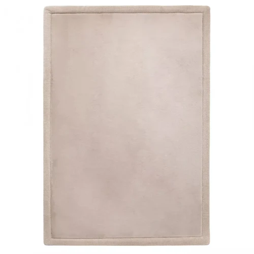 Saltea de joaca coral velvet cu spuma memorie 120 x 170 cm – bej - Hakuna Matte