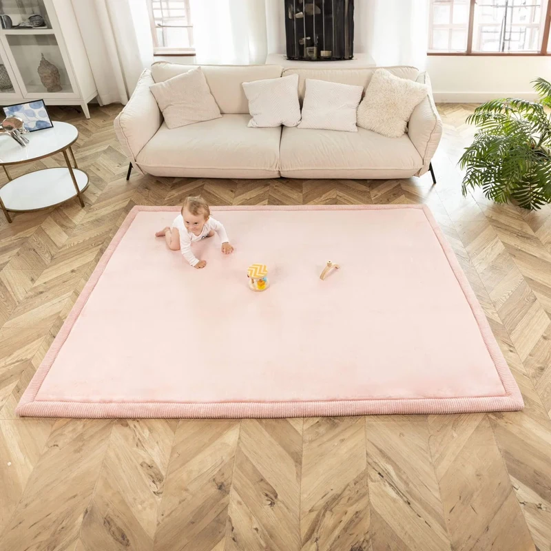 Игровой коврик coral velvet с эффектом памяти 150x200 см розовый - Hakuna Matte 4