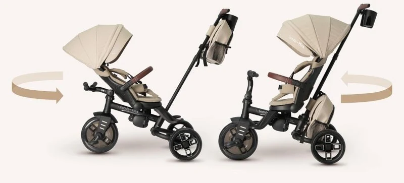 Детский трёхколёсный велосипед Qplay Comfo Max Beige 4