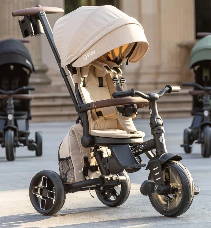 Детский трёхколёсный велосипед Qplay Comfo Max Beige 7