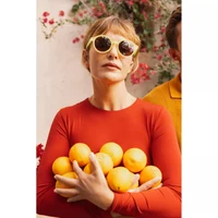Ochelari de soare cu lentile polarizate - 12 ani +/ Adult - Citrus Garden - Lime Green - Olivio & Co 5