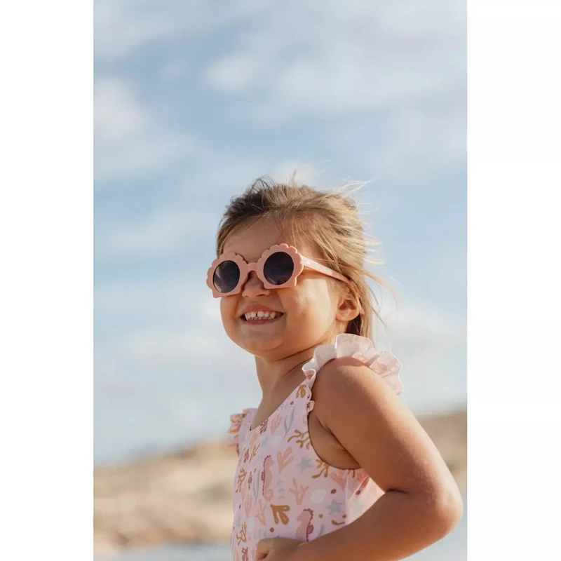 Детские солнцезащитные очки с защитой UV400 Shell Pink - Little Dutch 5