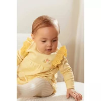Ciorapi din bumbac organic pentru bebelusi - Little Farm - Sand - Little Dutch - 62/74 Marime 62-74 3