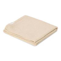 Patura tricotata din bumbac organic - 110x140 cm - Pure Soft Beige - Little Dutch