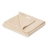 Patura tricotata din bumbac organic - 110x140 cm - Pure Soft Beige - Little Dutch 2