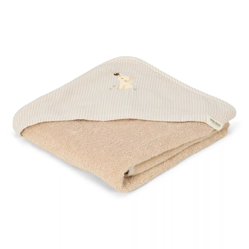Prosop cu gluga - Bunny - Newborn Naturals - 75 x 75 - Little Dutch 3