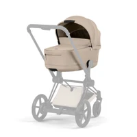 Коляска 2 в 1 Cybex ePriam V коллекции Platinum 2026, Cozy Beige, шасси Matt Black 3