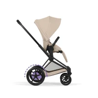Коляска 2 в 1 Cybex ePriam V коллекции Platinum 2026, Cozy Beige, шасси Matt Black 11