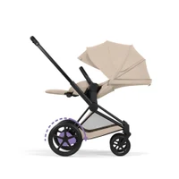 Коляска 2 в 1 Cybex ePriam V коллекции Platinum 2026, Cozy Beige, шасси Matt Black 7