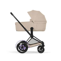 Коляска 2 в 1 Cybex ePriam V коллекции Platinum 2026, Cozy Beige, шасси Matt Black 8