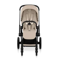 Коляска 2 в 1 Cybex Priam V коллекции Platinum 2026 Cozy Beige, шасси Matt Black 3