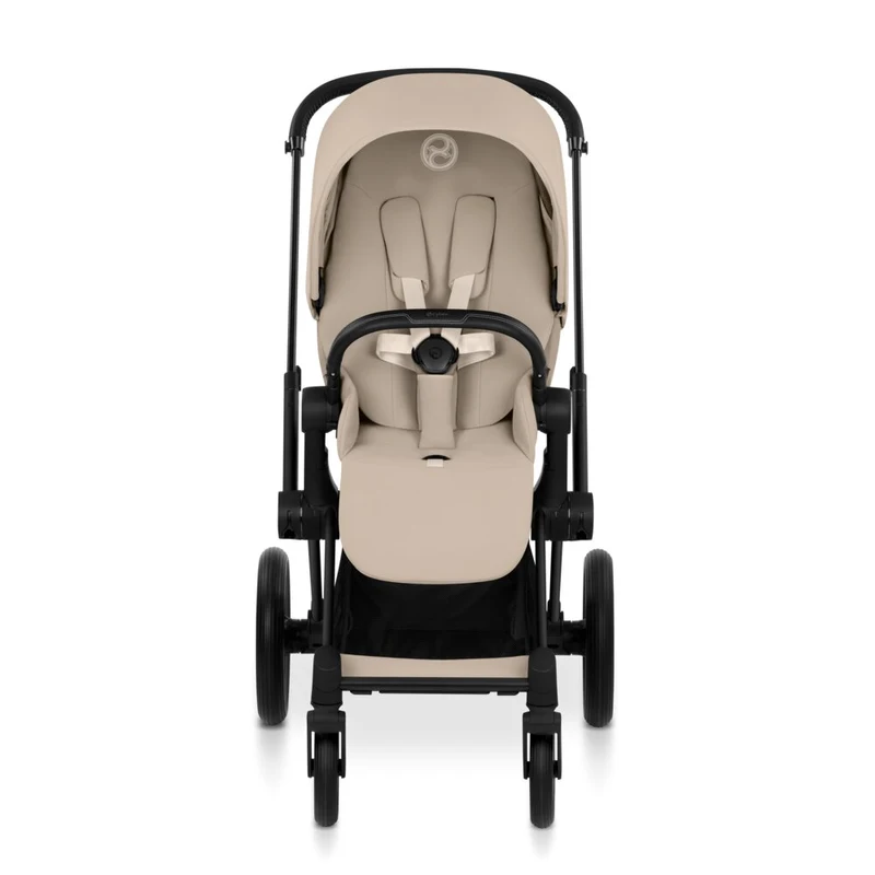 Коляска 2 в 1 Cybex Priam V коллекции Platinum 2026 Cozy Beige, шасси Matt Black 3