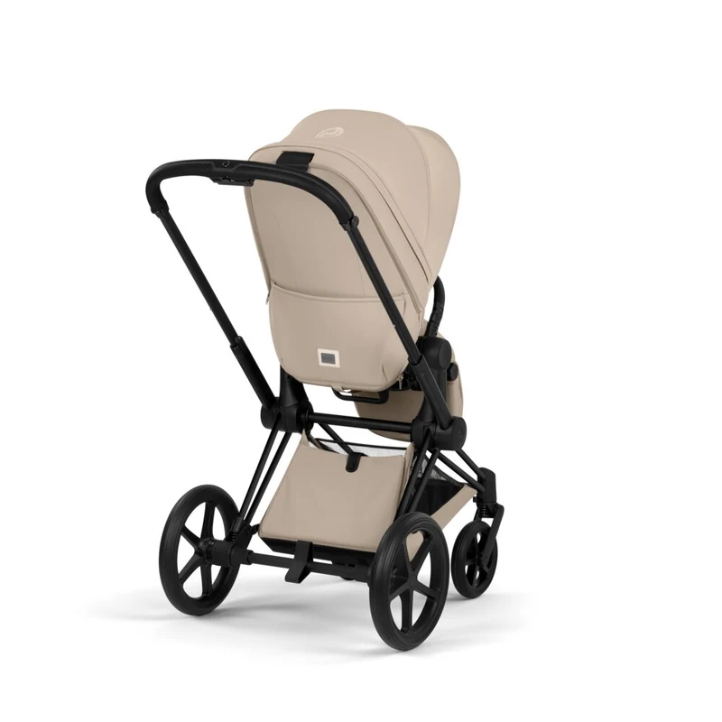 Коляска 2 в 1 Cybex Priam V коллекции Platinum 2026 Cozy Beige, шасси Matt Black 4