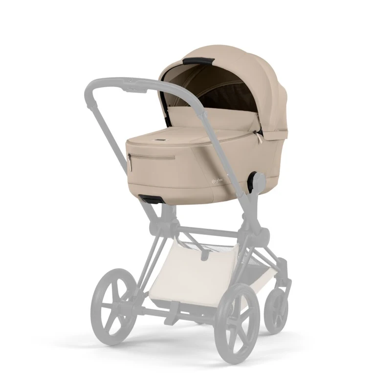 Коляска 2 в 1 Cybex Priam V коллекции Platinum 2026 Cozy Beige, шасси Matt Black 6