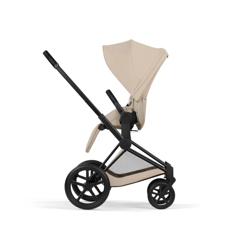 Коляска 2 в 1 Cybex Priam V коллекции Platinum 2026 Cozy Beige, шасси Matt Black 12