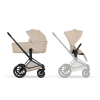 Коляска 2 в 1 Cybex Priam V коллекции Platinum 2026 Cozy Beige, шасси Matt Black 8