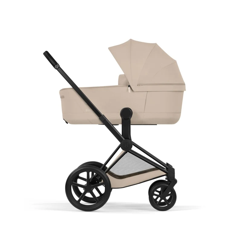 Коляска 2 в 1 Cybex Priam V коллекции Platinum 2026 Cozy Beige, шасси Matt Black 9