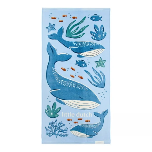Prosop de plaja - Ocean World Blue - 60cm X 120 cm - Little Dutch