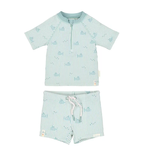 Costum de baie din doua piese - tricou si pantalon - cu protectie UV 40+ - Ocean Adventure - Little Dutch