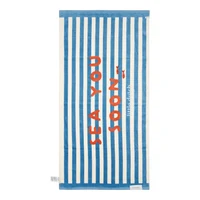 Prosop pentru plaja - Ocean Sea Life / Ocean Blue - Little Dutch
