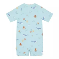 Costum de baie intreg cu maneca scurta cu protectie UV 40+ - Ocean Friends - Little Dutch 98/104 2