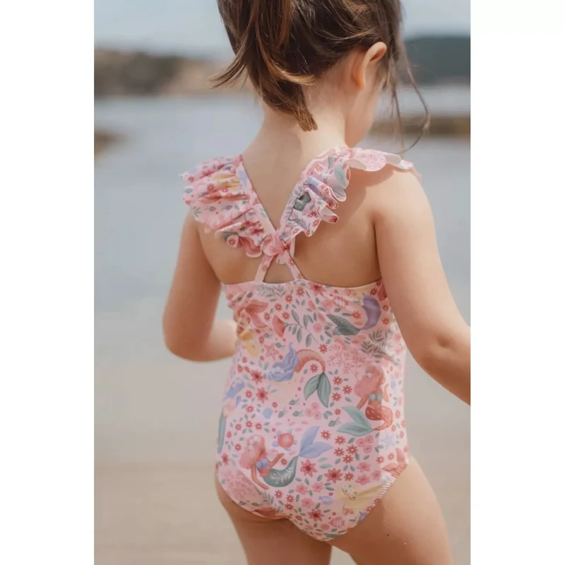 Costum de baie intreg cu protectie UV 40+ - Dreamy Mermaid - Little Dutch 74/80 5