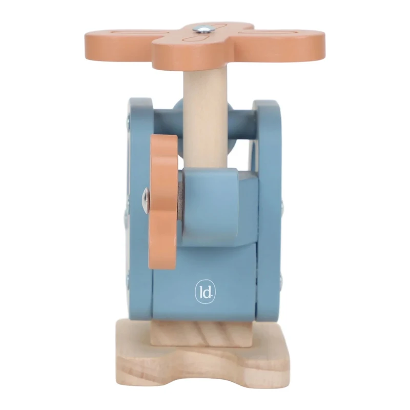 Elicopter din lemn FSC cu figurină - Little Dutch 2