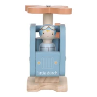 Elicopter din lemn FSC cu figurină - Little Dutch 4