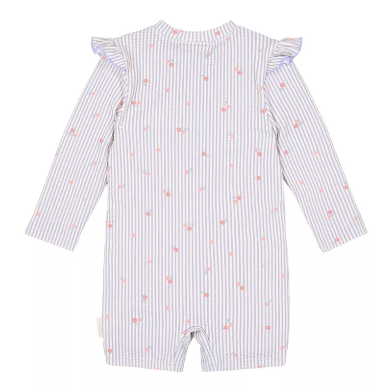 Costum de baie intreg cu maneca lunga - Dreamy Stripes - Little Dutch 98/104 2