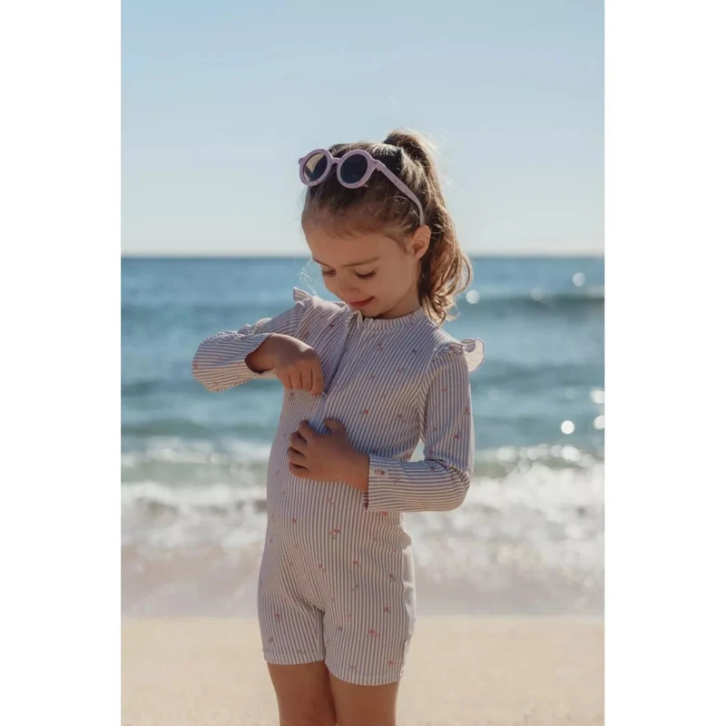 Costum de baie intreg cu maneca lunga - Dreamy Stripes - Little Dutch 86/92 5
