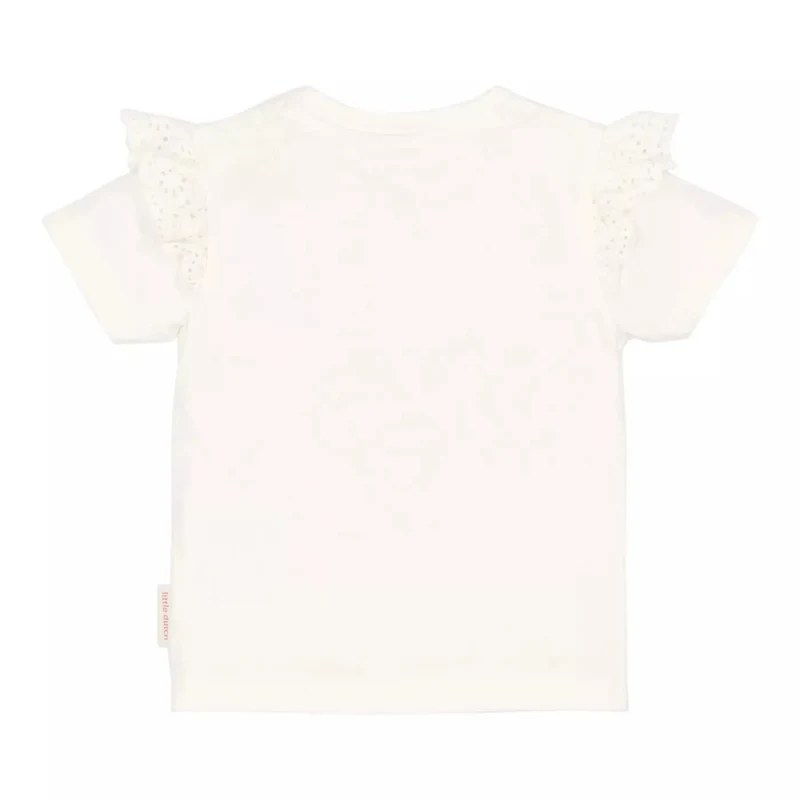 Футболка из органического хлопка с оборками - White - Little Dutch 62 2