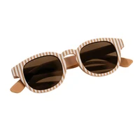 Ochelari de soare pentru copii - Ocean Brown Stripes - Little Dutch