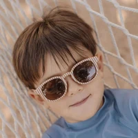 Ochelari de soare pentru copii - Ocean Brown Stripes - Little Dutch 5